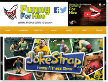 Tablet Screenshot of funnyforhire.com